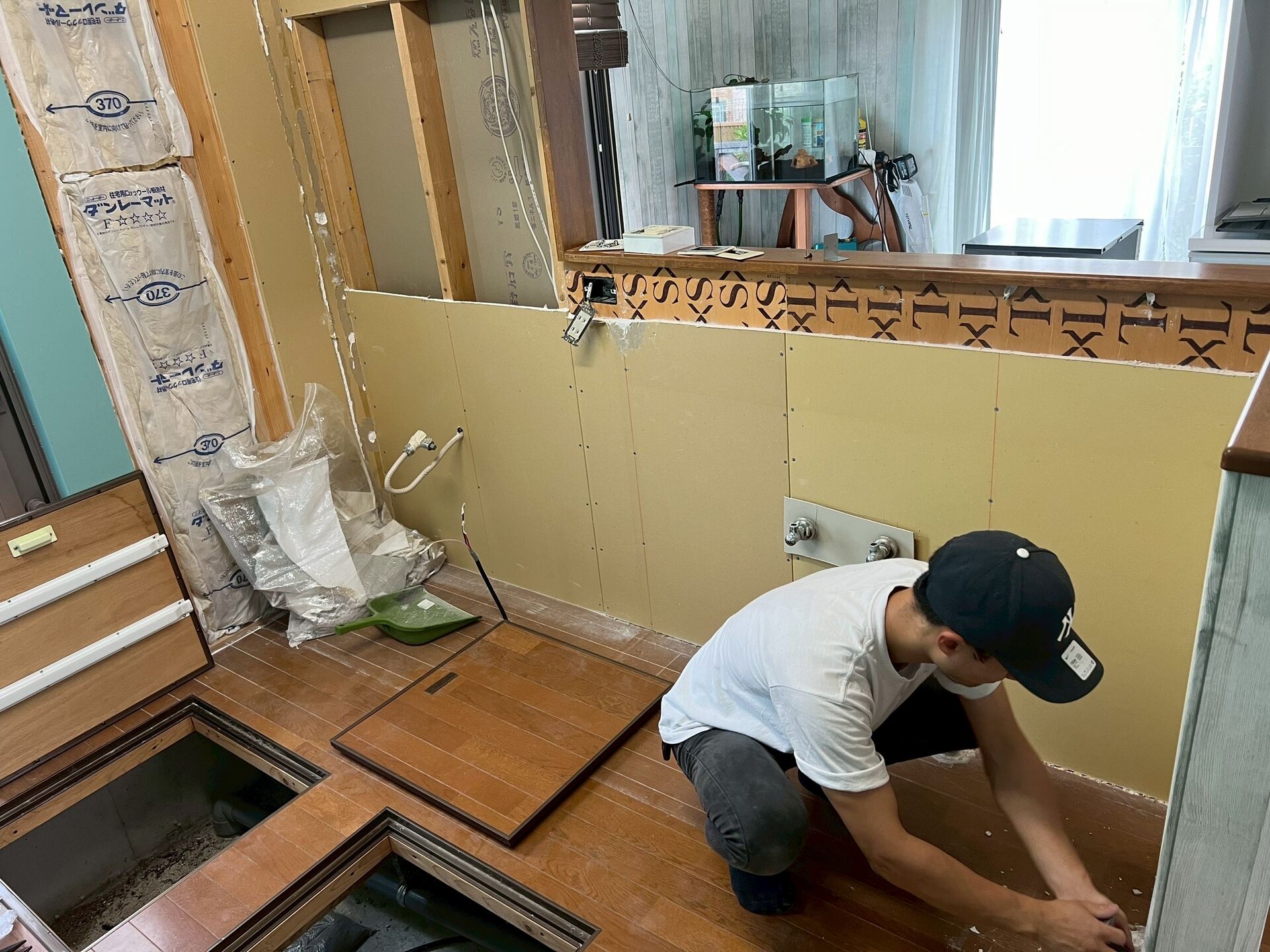 町田市｜フルリノベーションでつくる開放的なキッチン｜収納を固定しない自由な空間へ
